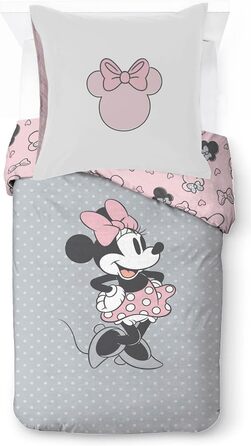 Комплект дитячої постільної білизни Disney Minnie One of a Kind 100 бавовняний односпальний розмір 135x200 см - підодіяльник навол