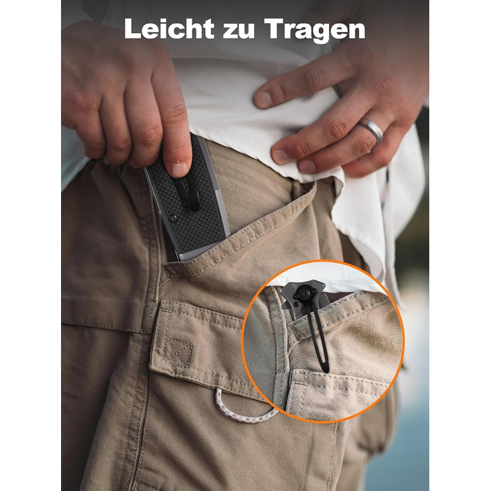Кишеньковий ніж Rolgno складний ніж, 3Cr13 гострий ніж з нержавіючої сталі на відкритому повітрі з кишеньковим затискачем і замком