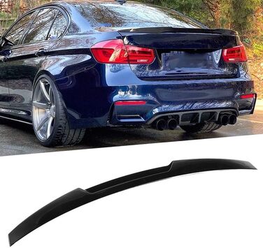 Для заднього спойлера M4 Style Spoiler, Глянцевий спойлер дверей багажника Gloss Black для 3 Series F30/M3 F80 2013-2019