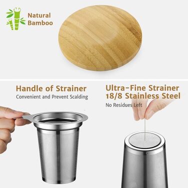 Мл Скляна чашка для чаю з подвійними стінками з металевим ситечком Чайне скло Чашка з боросилікатного скла Тип 1 Прозора, 430