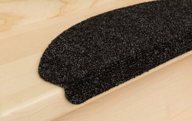 Килимки для сходів Kettelservice-Metzker Ramon MW Half Round в різних варіантах набору 65x23,5 см Антрацит 15 шт. 15 шт. Антрацит