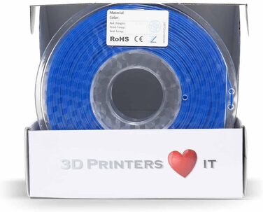 Мм СИНІЙ 1кг - високоякісна нитка для 3D-друку, легка в обробці, ідеальна для моделей та прототипів, 3D PLA 1.75