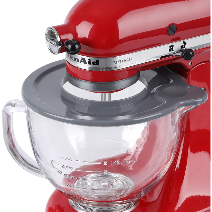 Скляна миска Gdrtwwh для міксера KitchenAid 4.5-5 кварт з нахиленою головкою, заміна на скляну миску KitchenAid Artisan Mixer (скляна чаша)