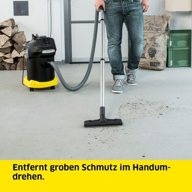 Пилосос для попелу та сухого прибирання Krcher AD 4 Premium ідеально підходить для чищення камінів, печей на пелетах та барбекю (з