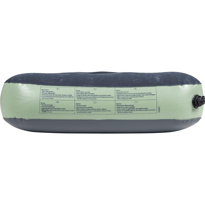 Надувний матрац Bo-Camp, велюр, Air-XL, 1 особа - 200 x 78 x 23 см, зелений/сірий