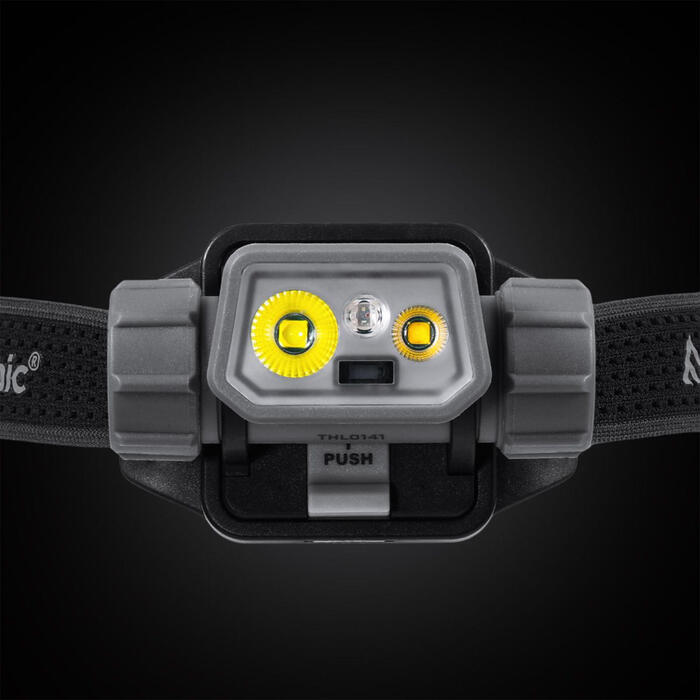 Ліхтар налобний Mactronic Prism (650 Lm) Cool White/RGB LED Recharg Type-C Helmet Kit (THL0141)