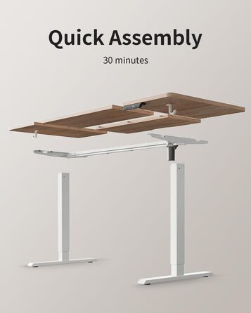 Стіл FEZIBO з регульованою висотою та портами зарядки USB-A та USB-C, 140 x 70 см, Електрично регульований стіл з висотою, Ергономічний стіл для домашнього офісу з можливістю роботи сидячи та стоячи, Стіл для роботи стоячи, Дуб, 140 x 70 см