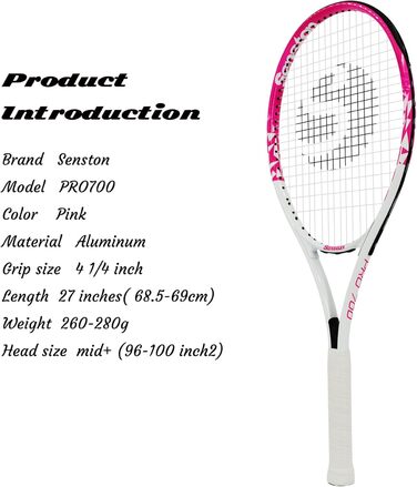 Тенісна ракетка Senston 27" – професійна тренувальна для дорослих