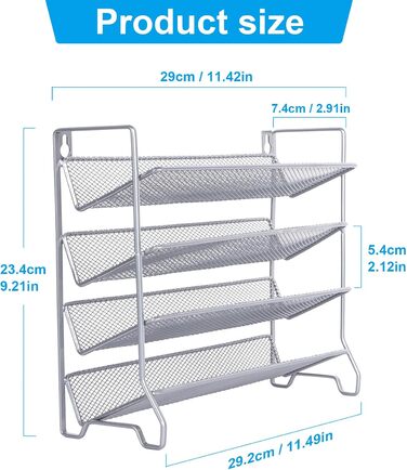 Стійка для спецій, металева кухонна полиця, вміщує багато банок для спецій, органайзер для спецій для кухонної шафи, 24 пластикові банки для спецій, 80 етикеток, лійка та крейдяний маркер (сріблясто-сірий), 4T