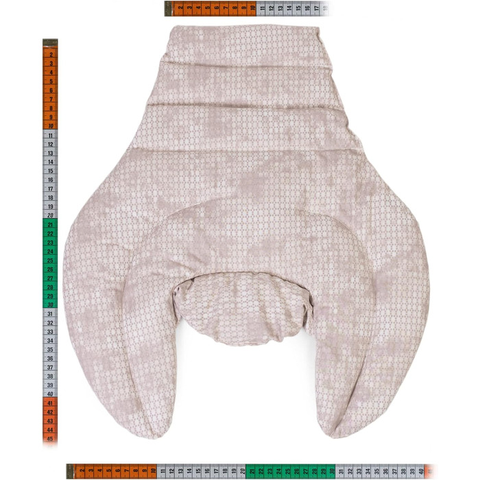 Подушка для шиї шийного відділу хребта - шия плечі спина - ріпакова подушка - подушка для шиї з підігрівом - зігріваюча подушка для шиї - колір сіро-бежевий, шеббі-шик