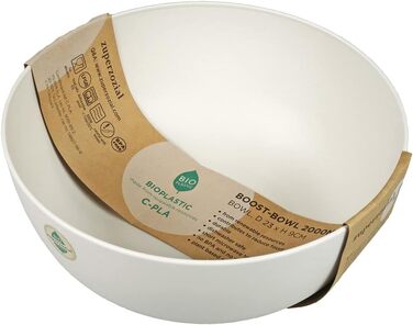 Салатник для кемпінгу Boost-Bowl 2000 мл, миска з біопластику C-PLA (Terra Red)