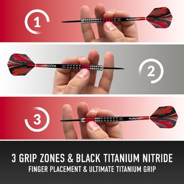 Дартс Harrows Predator 90 вольфраму чорного та сріблястого кольорів Набір дротиків зі сталевим наконечником 21 г, 22 г, 23 г, 24 г, 25 г та 26 г Включає древки Supergrip Fusion та льотки Predator