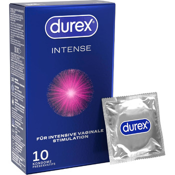 Презервативи Durex Intense, рифлені та з бульбашками, 10 шт