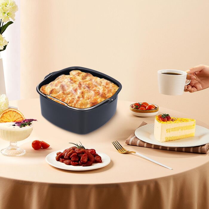 Тісстингова фритюрниця Форма для торта, залізний торт для випічки Бочка для випічки сиру Форми для випічки тортів Форма для випічки хліба Форма для хліба Аксесуари для фритюрниці для HD9925 HD9860 HD9905 01 (18 см)