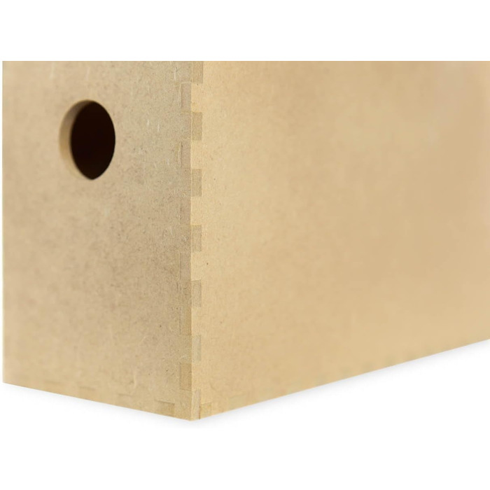 Тримач для журналів IKEA &39KNUFF&39, коробка для зберігання з деревного волокна, комплект з 2 шт. - 9x24x31 см та 10x25x31 см, натуральний колір