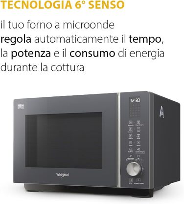 Окремо стояча мікрохвильова піч Розміри 46,8 см х 49 см х 32,5 см. Мікрохвильова піч 25 літрів з потужністю 800 Вт мікрохвильова піч і гриль 1300 Вт, сірий відтінок, мікрохвильова піч без плит., 259 SG