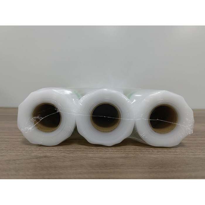 Вакуумні пакети KitchenBoss Рулони харчової вакуумної плівки Вакуумні пакувальні пакети Вакуумна пакувальна плівка вакуумні пакети Рулони плівки для вакуумного пакувальника та пакет без усадки Sous Vide BPA 28x500 см 3 рулони