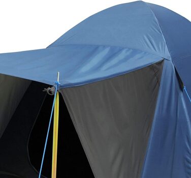 Намет Bosa 3-місний купольний намет із сонцезахисним навісом Вентиляція входу Водонепроникний із 3000 мм Синій сірий