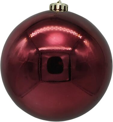 Пластикові різдвяні кульки 6 шт бордові Annastore