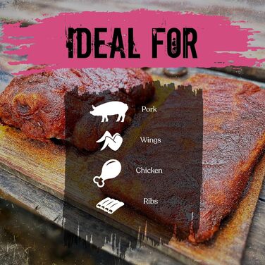 Ангус і хрю, пігас, бекон, мед, халапеньо, барбекю та приправи Ідеально підходить для свинини, курки, відбивних і картоплі фрі Ідеально підходить для гриля, копчення та для духовки 200 г