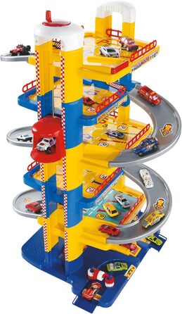 Поверховий гараж для дітей з гаражем, пандусами, канатами, ліфтом, заправкою та буровою станцією дитячі іграшки 3 роки, 6-
