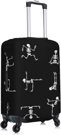 Чохол для валізи з принтом Череп, захисний, для розмірів 45.7-81.3 см, компактний, чорний