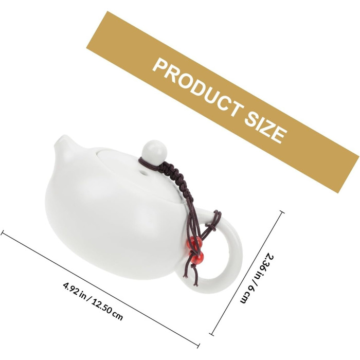 Набір для чаювання Керамічний, жаростійкий, з чайником-термосом для дому та подорожей