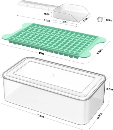 Форма для морозильної камери Невеликий лоток для льоду з лотком для льоду - 135 4 шт. форма для льоду для охолодження напоїв, міні