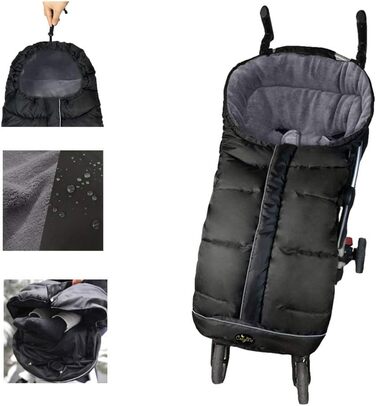 Універсальний чохол для ніг, підходить для більшості колясок, водо-, вітро-, сніго- та брудовідштовхуючий, для прогулянок на свіжо