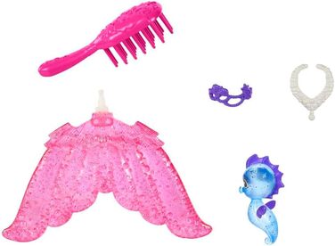 Лялька русалка, лялька з синьо-фіолетовим волоссям, хвіст русалки зі змінними плавниками, аксесуари, подарунки для дітей від 3 рок