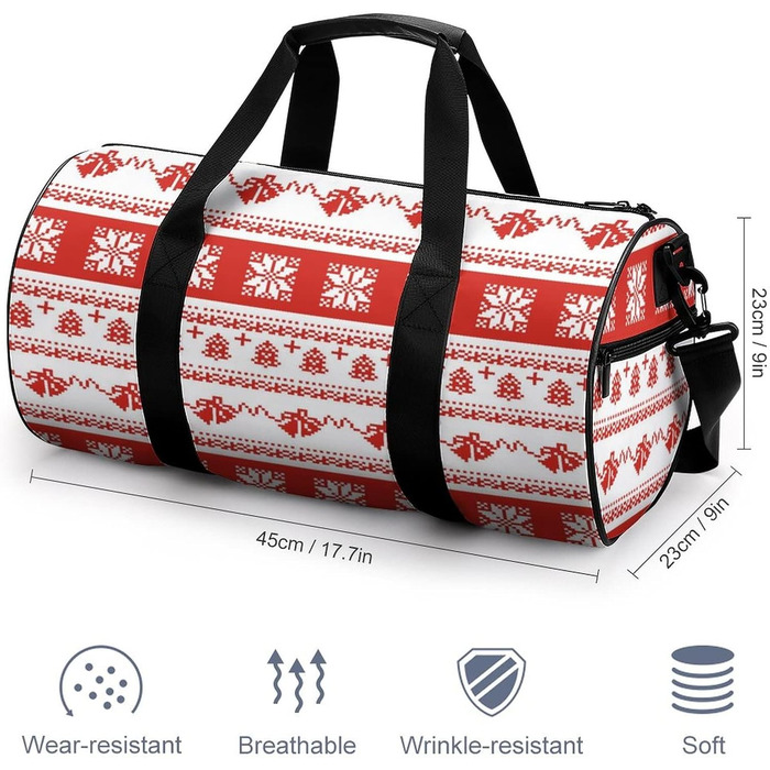 Спортивна дорожня сумка в червоно-білу смужку, унісекс, велика сумка для подорожей та спорту