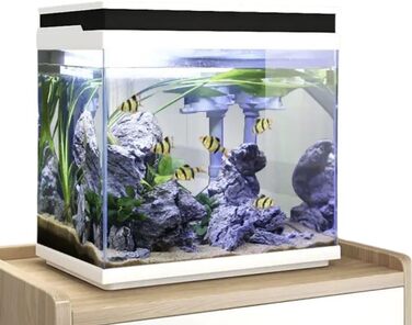 Акваріум AquaOne Nano LED HNE-380, 26 л, прозорий, комплект з фільтром і підсвіткою