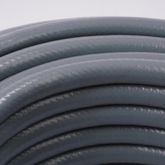 Шланг садовий Relaxdays, на вибір довжини, універсальний водопровідний шланг 1/2, стійкий до УФ-випромінювання та погодних умов, PP, сірий, 50 м