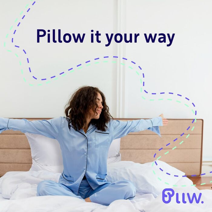 Ортопедична подушка для шиї 40x60 Подушка для зняття болю в шиї з рухомим валиком для шиї Ергономічна подушка для сну на боці з чохлом Індивідуально наповнювана подушка для підтримки шиї Стандарт Oeko-Tex 100 60x40