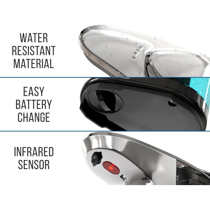 Сенсорний дозатор мила Everlasting Comfort Sensor - автоматичний дозатор мила об'ємом 500 мл - безконтактний з регульованою кількі