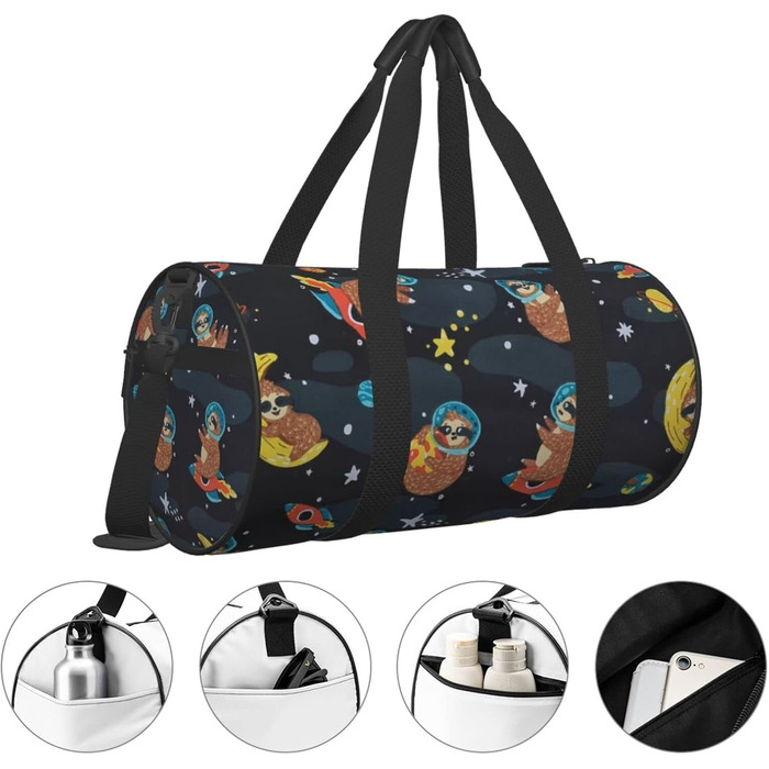 Дорожня сумка-мішок з милими лінивцями, спортивна сумка для чоловіків та жінок, сумка для подорожей та спорту