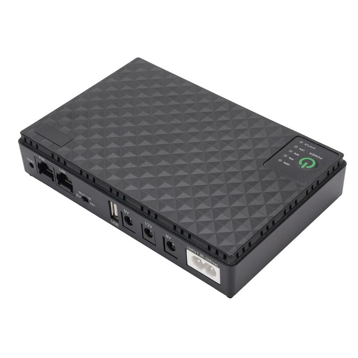 Мобільний ДБЖ (UPS) з високою ємністю 10400mAh для безперебійного живлення камери спостереження, роутери, модеми та інша цифрова техніка (Європейський штекер 85-265V)