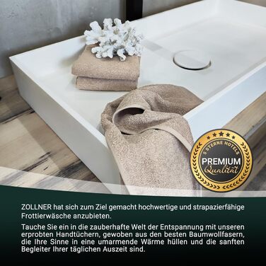 Набір ZOLLNER з 10 гостьових рушників - м'які та поглинаючі рушники - можна прати при температурі до 95C - бавовна - 30x50 см в ко