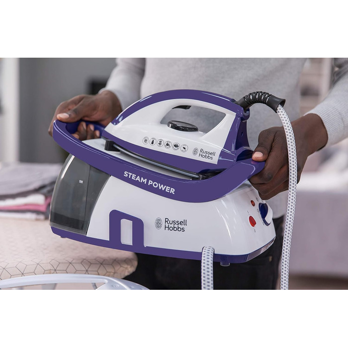 Парова прасувальна станція Russell Hobbs (2600 Вт, тиск пари 4,5 бар, знімний резервуар для води 1,3 л) Праска 24440-56 Парова пра