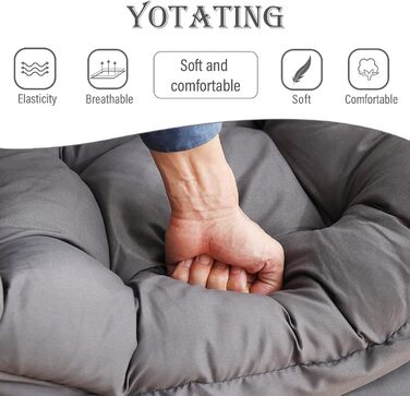 Зручне крісло з підніжкою, крісло-ліжко з оттоманкою, крісло для відпочинку, крісло для відпочинку з підлокітниками та бічною кишенею для вітальні, спальні та невеликих приміщень, темно-сірий