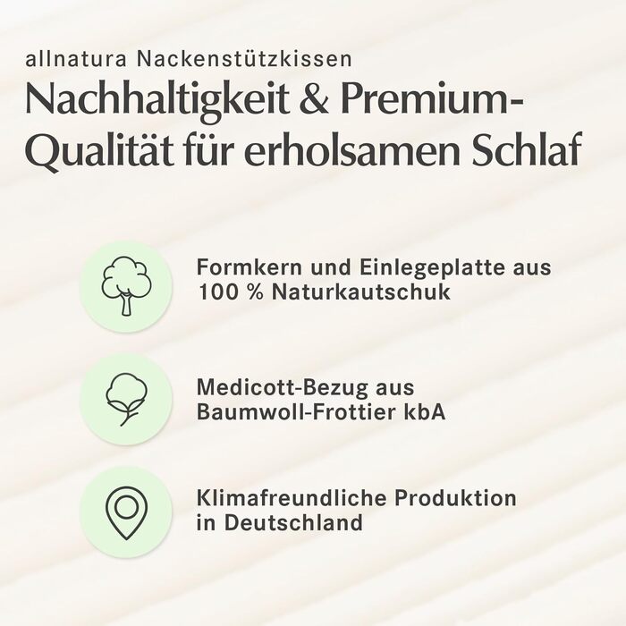 Ортопедична подушка для шиї allnatura 40x60 Sana-Vario 2 - М&39яка, регульована подушка (100 натуральний каучук) - для сну на боці та спині - Висота 11,5 см - Зроблено в Німеччині