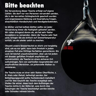 Боксерський мішок Bull Doza Fight Wear Water - Міцний - Водонепроникний - Три розміри M (40 см) 33 кг