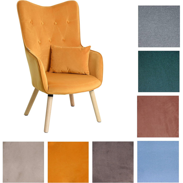 Крісло ESTEXO під телевізор, крісло для відпочинку, реклайнер, м&39яке крісло, крісло для читання, тканинна подушка, сірий