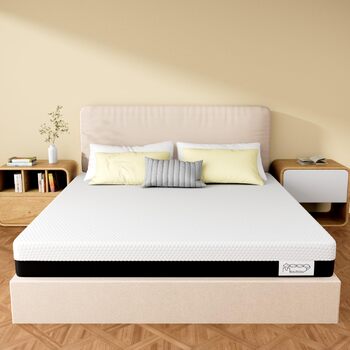 Матрац 180x200 см, холодний пінопласт, висота 20 см, рівень жорсткості H3, 7-зонне розвантаження тіла, зі знімним чохлом. Ідеально підходить для сімейних спалень (180x200x20 см) 180 x 200 см 20 см