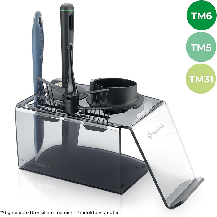 Тримач для кухонного приладдя WunderKeeper Тримач для кухонного приладдя з тримачем для планшета/мобільного телефону Розумне зберігання кухонного приладдя Для Thermomix TM6, TM5, TM31