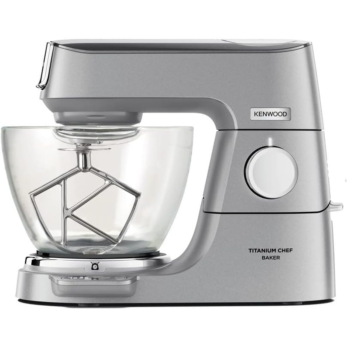 Скляна миска Kenwood KAB30.000CL, аксесуари для кухонного комбайна Titanium Chef Chef Baker і Titanium Chef Baker Patissier XL, чаша для змішування ємністю 4,6 літра, можна мити в посудомийній машині, скло