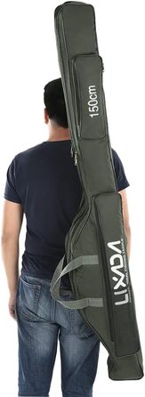 Сумка для риболовлі Lixada Портативний складаний футляр для вудки на відкритому повітрі 100 см/130 см/150 см Зелений 150 см