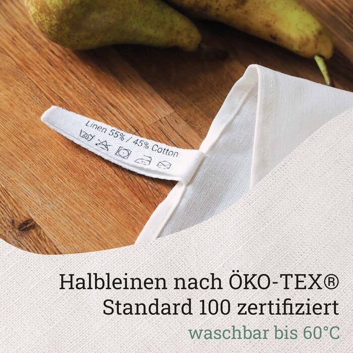 Чайний рушник напівльняний (зроблено в ЄС) I Дизайнерський кухонний рушник 50x70 см I OEKO-TEX I Серветки для посуду Chipseichhoer