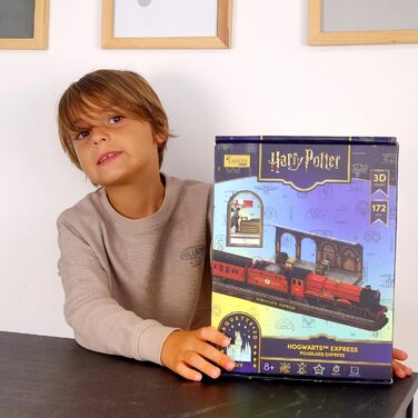 Пазл EXPLORA Гоґвортс-Експрес офіційна ліцензія Harry Potter, 172 деталі, без клею та ножиць, розвиваючий конструктор, подарункова модель (8), 3D-