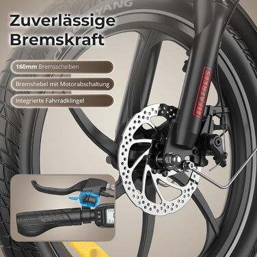 Дюймовий складаний електровелосипед-фетбайк (2026) - акумулятор 36 В 20 Аг, двигун 250 Вт, вантажопідйомність 140 кг, 25 км/год, E-MTB 20 - унісекс електровелосипед для жінок та чоловіків, сірий, сумка на спинку, 20 20-